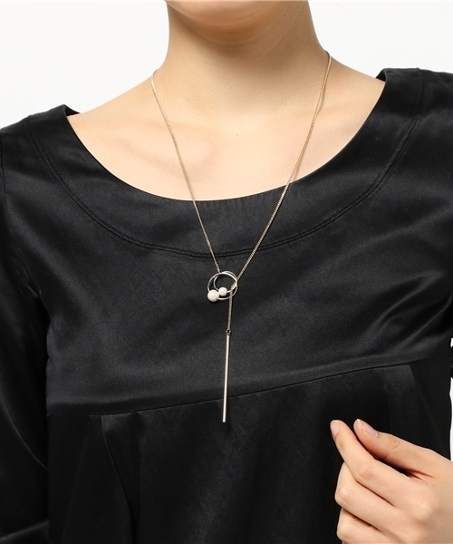 Heather（ヘザー）の「パールリングラリエットネックレス　715087（ネックレス・レディース・ゴールド・ONE SIZE）」の4枚目の写真