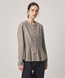<Steven Alan>ツイードライク ペプラム ブラウス