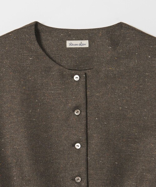 Steven Alan(スティーブンアラン)の「<Steven Alan>ツイードライク ペプラム ブラウス(シャツ/ブラウス・レディース・ベージュ/ダークブラウン・M/S)」の14枚目の写真