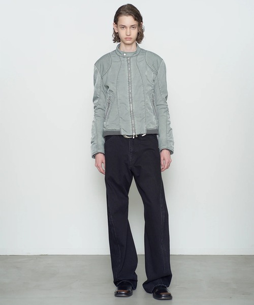NVRFRGT（ネヴァーフォーゲット）の「【NVRFRGT/ネバーフォゲット】3D TWISTED JEANS（デニムパンツ・メンズ・ブラック・1/2）」の2枚目の写真