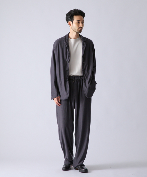 KANEMASA PHIL.（カネマサフィル）の「Kanemasa Phil. (カネマサ フィル) 別注 36G Wool Fulling 3B ジャケット（テーラードジャケット・メンズ・グレー/ブラウン・MEDIUM/LARGE）」の4枚目の写真