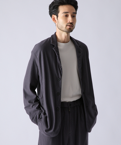 KANEMASA PHIL.（カネマサフィル）の「Kanemasa Phil. (カネマサ フィル) 別注 36G Wool Fulling 3B ジャケット（テーラードジャケット・メンズ・グレー/ブラウン・MEDIUM/LARGE）」の7枚目の写真