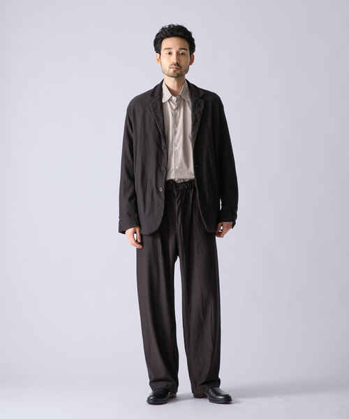 KANEMASA PHIL.（カネマサフィル）の「Kanemasa Phil. (カネマサ フィル) 別注 36G Wool Fulling 3B ジャケット（テーラードジャケット・メンズ・グレー/ブラウン・MEDIUM/LARGE）」の13枚目の写真