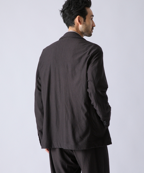 KANEMASA PHIL.（カネマサフィル）の「Kanemasa Phil. (カネマサ フィル) 別注 36G Wool Fulling 3B ジャケット（テーラードジャケット・メンズ・グレー/ブラウン・MEDIUM/LARGE）」の20枚目の写真