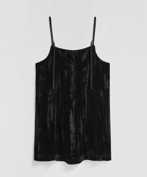 LMOOD WOMEN（エルムード ウーマン）の「BELLE ベルベット キャミソール ブラック（Tシャツ/カットソー・レディース・その他・FREE）」の3枚目の写真