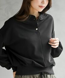 ヘンリーネック裏毛プルオーバー