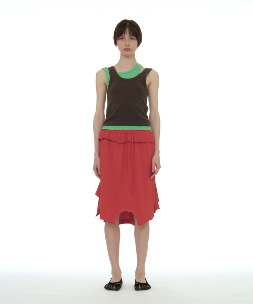PARTIMENTO WOMEN（パルティメントウィメン）の「オーバーレイスリーブレス_チャコール（Tシャツ/カットソー・レディース・その他・SMALL/MEDIUM）」の8枚目の写真