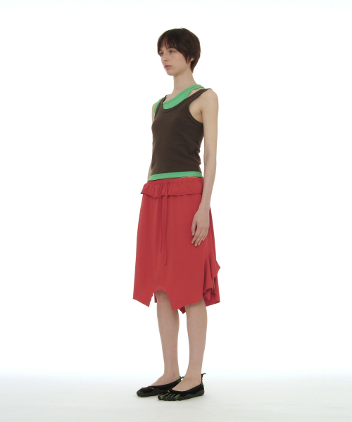 PARTIMENTO WOMEN（パルティメントウィメン）の「オーバーレイスリーブレス_チャコール（Tシャツ/カットソー・レディース・その他・SMALL/MEDIUM）」の7枚目の写真