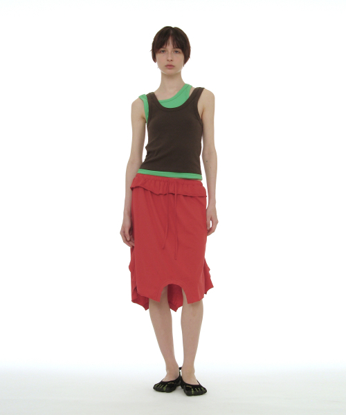 PARTIMENTO WOMEN（パルティメントウィメン）の「オーバーレイスリーブレス_チャコール（Tシャツ/カットソー・レディース・その他・SMALL/MEDIUM）」の5枚目の写真