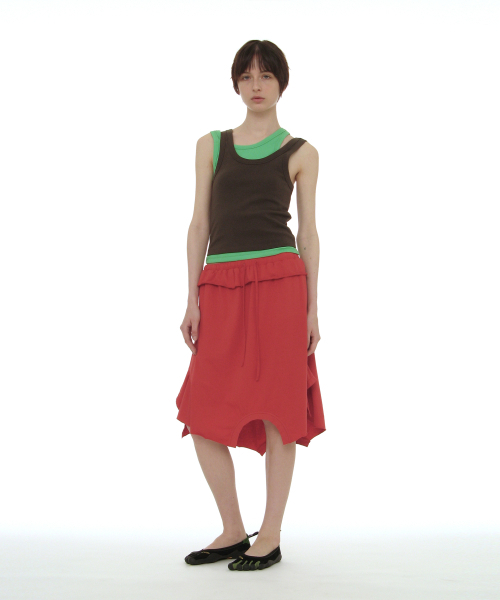 PARTIMENTO WOMEN（パルティメントウィメン）の「オーバーレイスリーブレス_チャコール（Tシャツ/カットソー・レディース・その他・SMALL/MEDIUM）」の4枚目の写真