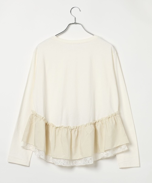LEPSIM(レプシィム)の「異素材ヘムドッキングプルオーバー 1080842(Tシャツ/カットソー・レディース・アイボリー/ブラック/カーキ・FREE)」の19枚目の写真