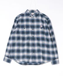Men's Flannel Check Regular Collar Shirt