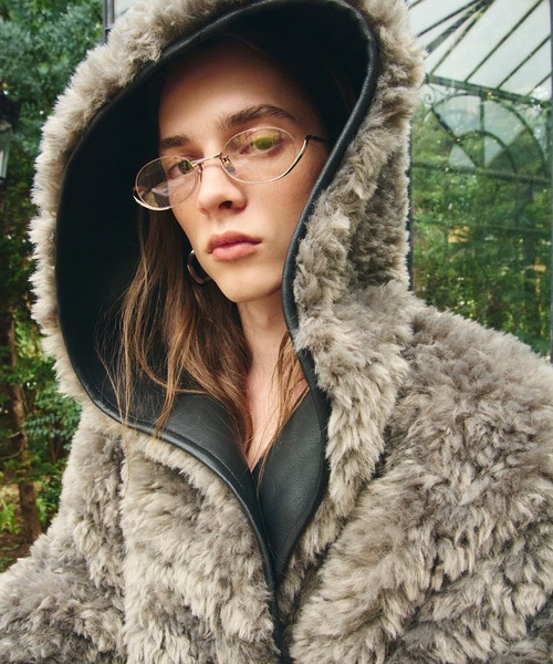 PRANK PROJECT(プランクプロジェクト)の「【2026Winter Pre-Order】リバーシブルフードボアコート / Reversible Hooded Boa Coat(その他アウター・レディース・グレー/ブラック/ホワイト・FREE)」の19枚目の写真