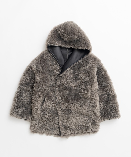 PRANK PROJECT(プランクプロジェクト)の「【2026Winter Pre-Order】リバーシブルフードボアコート / Reversible Hooded Boa Coat(その他アウター・レディース・グレー/ブラック/ホワイト・FREE)」の7枚目の写真