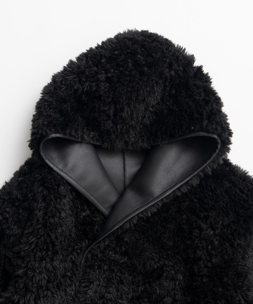 PRANK PROJECT(プランクプロジェクト)の「【2026Winter Pre-Order】リバーシブルフードボアコート / Reversible Hooded Boa Coat(その他アウター・レディース・グレー/ブラック/ホワイト・FREE)」の13枚目の写真