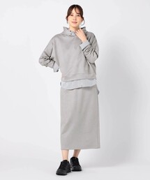 【2点セット】パーカー+スカートセットアップ
