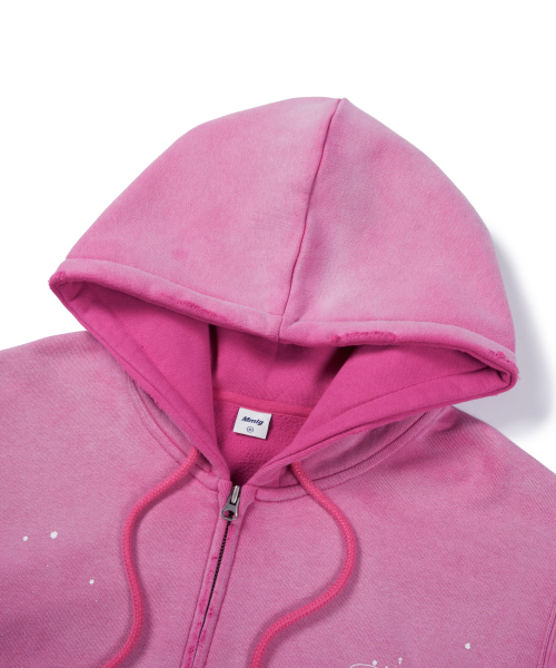 MMLG(エムエムエルジー)の「DYED WORKSHOP HOOD ZIPUP (PINK)(パーカー・レディース・その他・SMALL/MEDIUM/LARGE/X-LARGE)」の4枚目の写真
