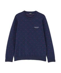 PEARLY GATES（パーリーゲイツ）の「14G地柄クルーネックニットプルオーバー (MENS)（ニット/セーター）」