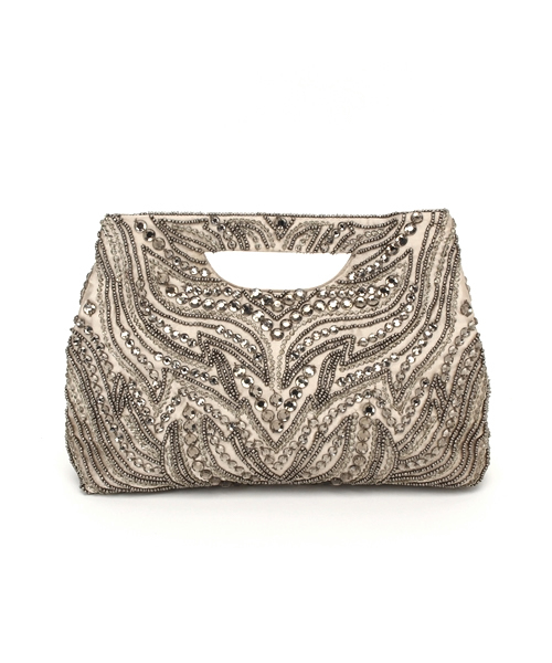 NOLLEY’S(ノーリーズ)の「【ANAN'S/アナンズ】 抜き手ビーズ刺繍クラッチバッグ(クラッチバッグ・レディース・ネイビー/シャンパン・FREE)」の2枚目の写真