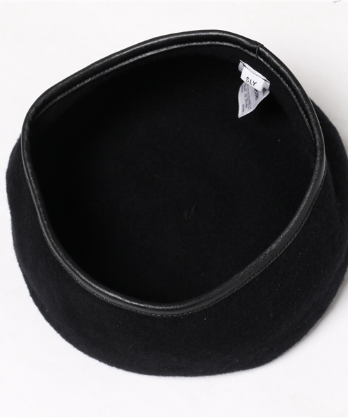 SLY（スライ）の「WOOLパイピングベレー帽（キャップ・レディース・ベージュ/オレンジ/ブラック/トップグレー・FREE）」の7枚目の写真