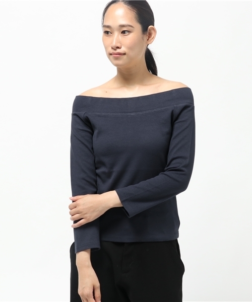 mystic(ミスティック)の「オフショルティー(Tシャツ/カットソー・レディース・ブラック/ネイビー/ライトグレー/ピンク/レッド・フリ-)」の17枚目の写真