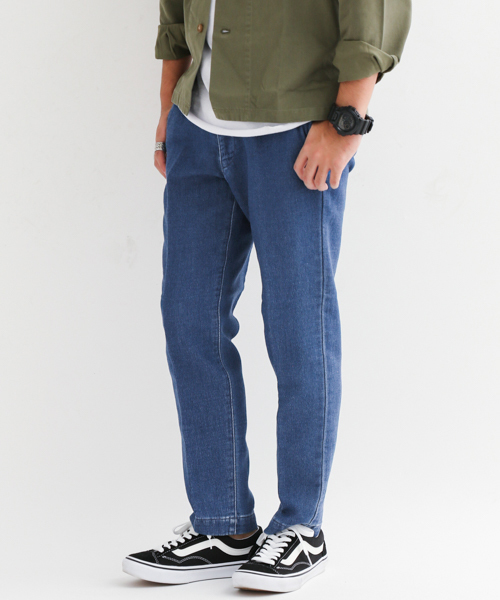 URBAN RESEARCH Sonny Label（アーバンリサーチサニーレーベル）の「Sonny Label ジョグデニムイージーパンツ（デニムパンツ・メンズ・ライトインディゴブルー/インディゴブルー/ブラック・MEDIUM/LARGE）」の3枚目の写真