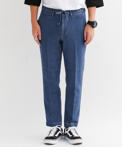 URBAN RESEARCH Sonny Label（アーバンリサーチサニーレーベル）の「Sonny Label ジョグデニムイージーパンツ（デニムパンツ・メンズ・ライトインディゴブルー/インディゴブルー/ブラック・MEDIUM/LARGE）」の7枚目の写真