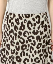 Drawer（ドゥロワー）の「DRAWER レオパード タイトスカート（スカート