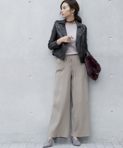 STUDIOUS（ステュディオス）の「【STUDIOUS】 ファークラッチBAG（クラッチバッグ・レディース・ライトグレー/バーガンディー/ネイビー・FREE）」の6枚目の写真