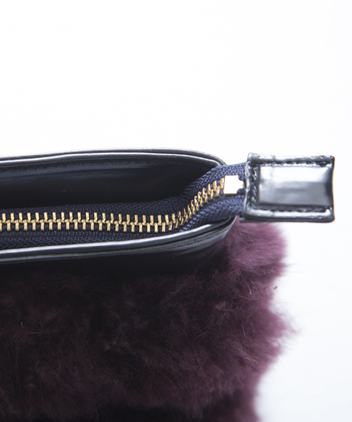 STUDIOUS（ステュディオス）の「【STUDIOUS】 ファークラッチBAG（クラッチバッグ・レディース・ライトグレー/バーガンディー/ネイビー・FREE）」の11枚目の写真