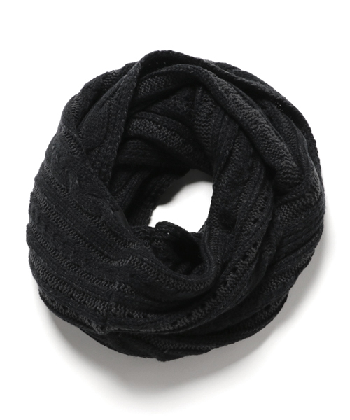 SHIPS JET BLUE（シップスジェットブルー）の「SHIPS JET BLUE: ケーブルスヌード 16FW（ストール/ショール・メンズ・ネイビー/ブラック/ブラウン/レッド・ONE SIZE）」の9枚目の写真