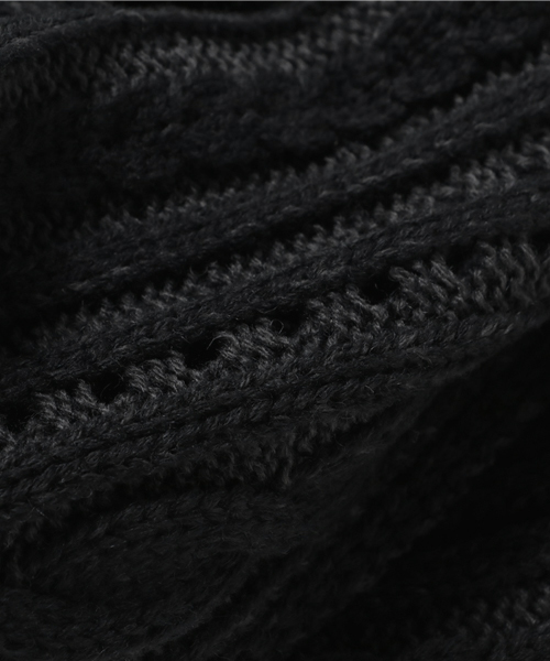 SHIPS JET BLUE（シップスジェットブルー）の「SHIPS JET BLUE: ケーブルスヌード 16FW（ストール/ショール・メンズ・ネイビー/ブラック/ブラウン/レッド・ONE SIZE）」の7枚目の写真