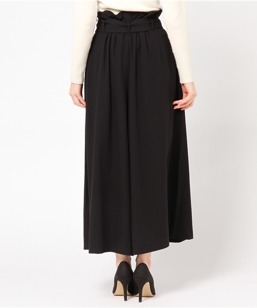 mysty woman（ミスティウーマン）の「ジョーゼットワイドパンツ（その他パンツ・レディース・ブラック/ピンクベージュ/オフホワイト・FREE）」の6枚目の写真