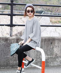 reca | ゆったりサイズ薄手スウェットカットソー(Tシャツ/カットソー)