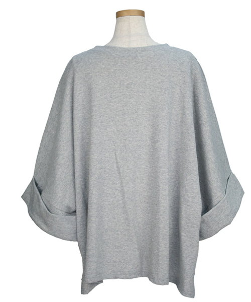 reca(レカ)の「ゆったりサイズ薄手スウェットカットソー(Tシャツ/カットソー・レディース・ブラック/ホワイト/グレー・FREE)」の19枚目の写真