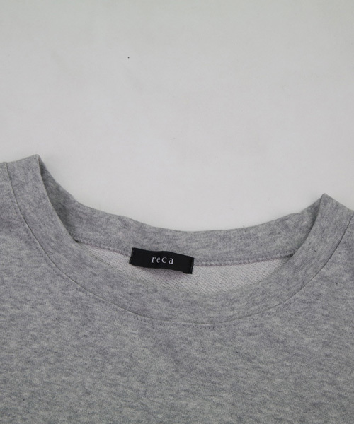 reca(レカ)の「ゆったりサイズ薄手スウェットカットソー(Tシャツ/カットソー・レディース・ブラック/ホワイト/グレー・FREE)」の14枚目の写真