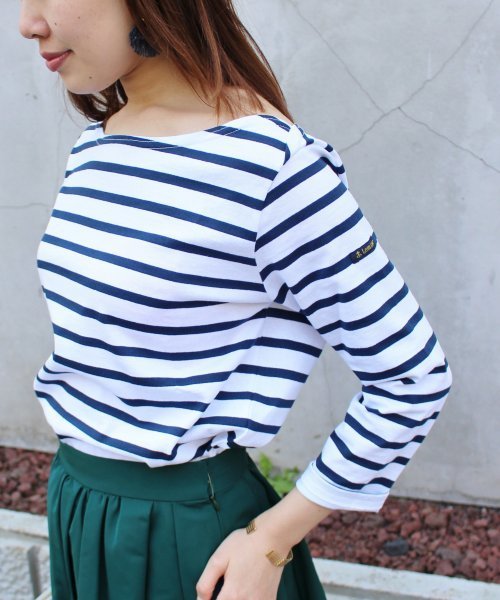 【VALENTINO】ボートネック ボーダー Tシャツ ブルー SAINT JAMES セントジェームス NAVAL ナヴァル ボートネック