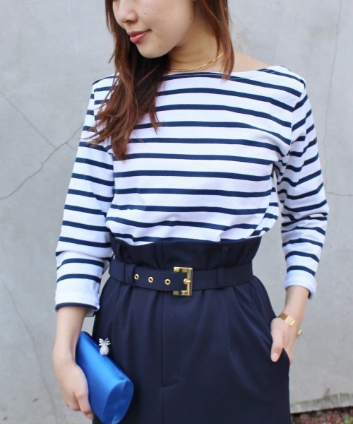 【VALENTINO】ボートネック ボーダー Tシャツ ブルー SAINT JAMES セントジェームス NAVAL ナヴァル ボートネック