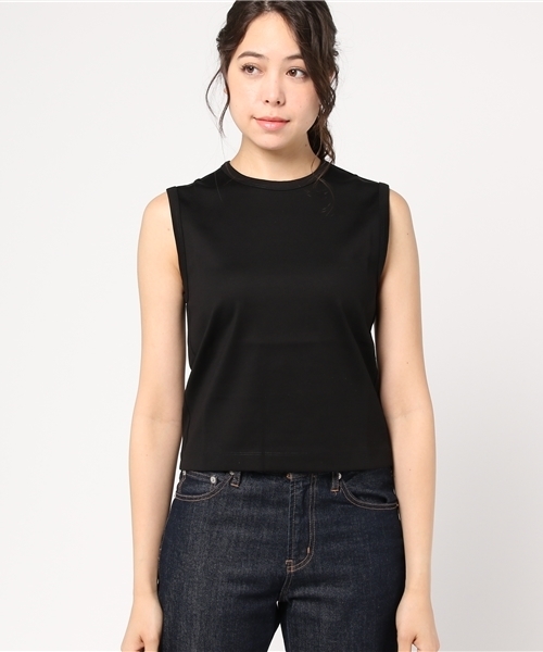 CINOH（チノ）の「【CINOH】STANDARD SLEEVELESS PULLOVER（Tシャツ/カットソー・レディース・ホワイト/ブラック・38/36）」の6枚目の写真