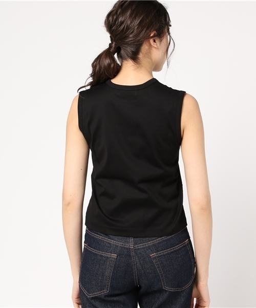 CINOH（チノ）の「【CINOH】STANDARD SLEEVELESS PULLOVER（Tシャツ/カットソー・レディース・ホワイト/ブラック・38/36）」の8枚目の写真