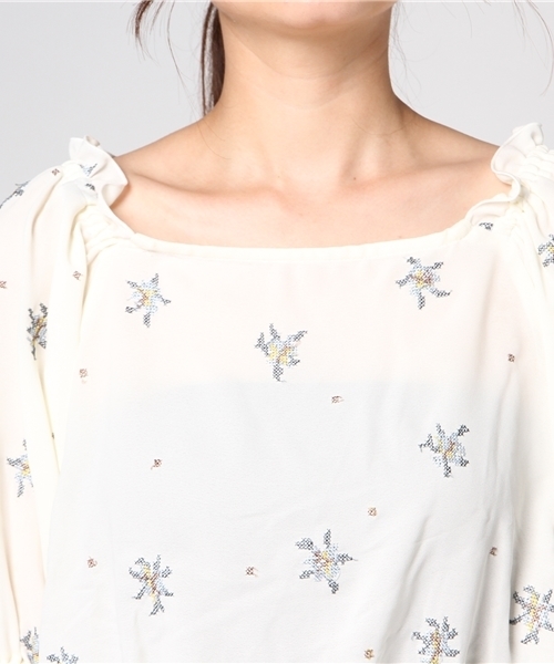 Honeys（ハニーズ）の「クロス刺繍ブラウス（シャツ/ブラウス