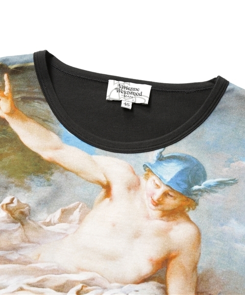 Vivienne Westwood MAN(ヴィヴィアンウエストウッドマン)の「ブーシェプリント ラウンドネックTシャツ【279056 5101】(Tシャツ/カットソー・メンズ・ブラック系その他/ホワイト系その他・46/44/50/48)」の6枚目の写真