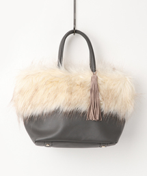 koe | ファー付フェイクレザートート(トートバッグ)
