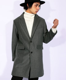 ８(eight) | チェスターコート ロング ジャケット ウール メルトン(チェスターコート)
