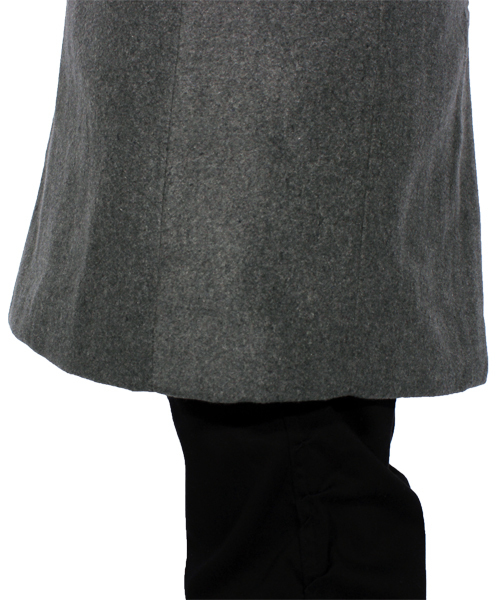 ８(eight)（エイト）の「チェスターコート ロング ジャケット ウール メルトン（チェスターコート・メンズ・キャメル/ブラック/ネイビー/グレー・MEDIUM/LARGE）」の19枚目の写真