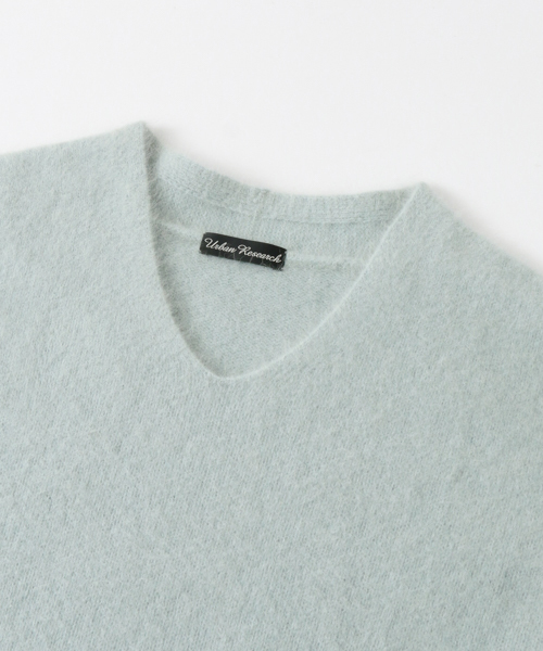 URBAN RESEARCH（アーバンリサーチ）の「ラクーンVネックニットワンピース（ワンピース・レディース・ライトグレー/ミント・FREE）」の10枚目の写真