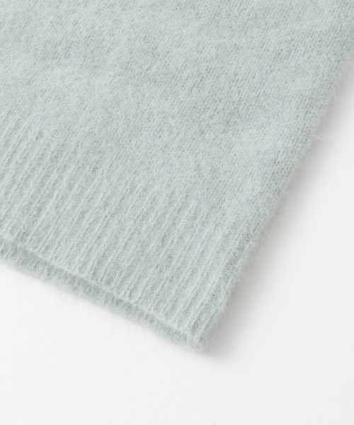 URBAN RESEARCH（アーバンリサーチ）の「ラクーンVネックニットワンピース（ワンピース・レディース・ライトグレー/ミント・FREE）」の8枚目の写真