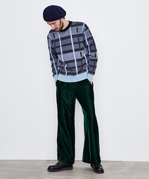 UNITED TOKYO | シルクチェックプルオーバー(ニット/セーター)