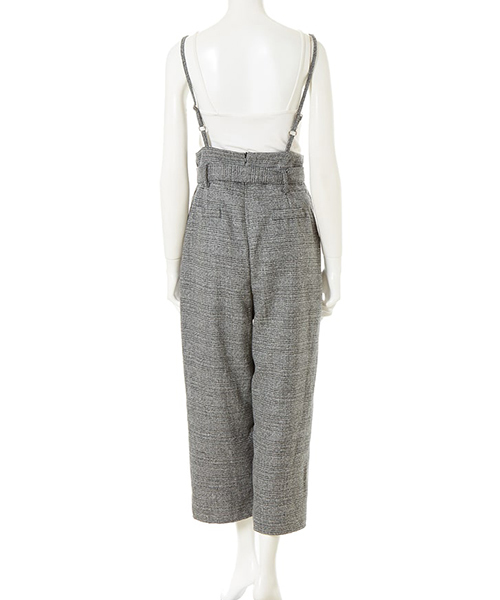 fifth（フィフス）の「グレンチェックワイドパンツコンビネゾン