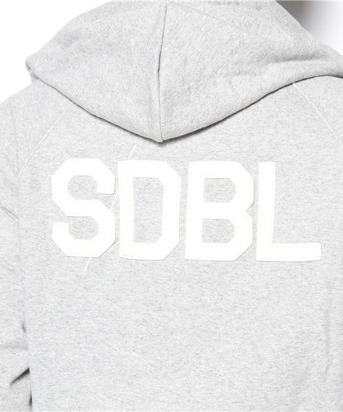 BEAMS(ビームス)の「S/DOUBLE / JEFF LIGHT SWEAT ZIP HOODY(パーカー・メンズ・グレー/ネイビー・MEDIUM/LARGE)」の6枚目の写真